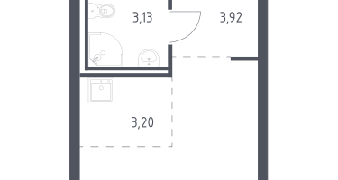 Студия, 22&nbsp;м²