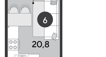 Студия, 25 м²