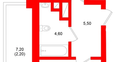 1-к. квартира, 47 м²