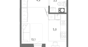 Студия, 27&nbsp;м²