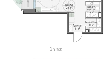 1-к. квартира, 70 м²