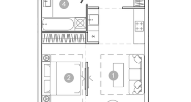 2-к. квартира, 41&nbsp;м²