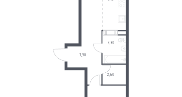 Студия, 40&nbsp;м²