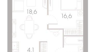 2-к. квартира, 48 м²
