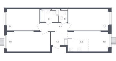 Студия, 79&nbsp;м²