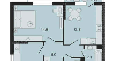 2-к. квартира, 50&nbsp;м²