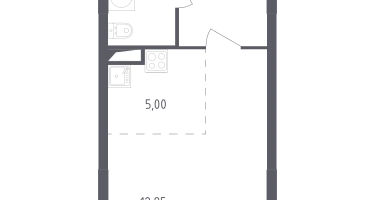 Студия, 31&nbsp;м²