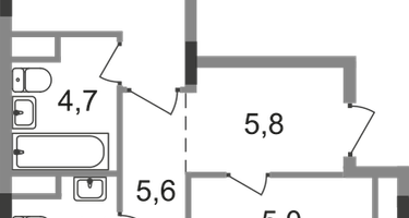 2-к. квартира, 81 м²