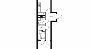 1-к. квартира, 40&nbsp;м²