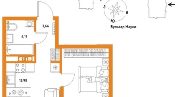 1-к. квартира, 39&nbsp;м²