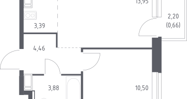 Студия, 36&nbsp;м²
