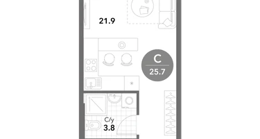 Студия, 25&nbsp;м²