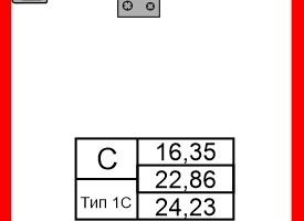 Студия, 22&nbsp;м²