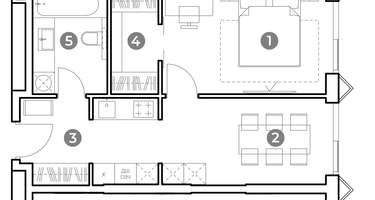 1-к. квартира, 42&nbsp;м²