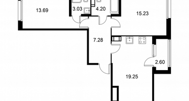 Студия, 63&nbsp;м²