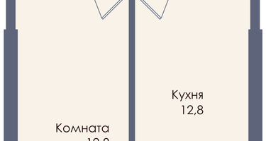 1-к. квартира, 39 м²