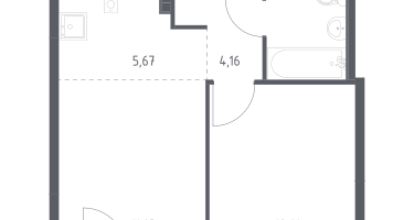 Студия, 36&nbsp;м²