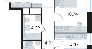3-к. квартира, 75&nbsp;м²
