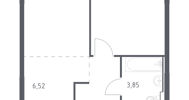 Студия, 34&nbsp;м²