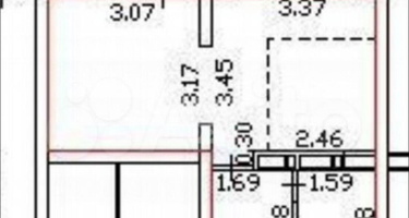 1-к. квартира, 29&nbsp;м²