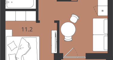 1-к. квартира, 37&nbsp;м²