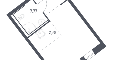 Студия, 22&nbsp;м²