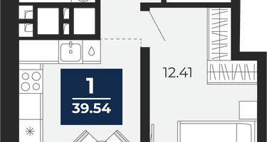 1-к. квартира, 37 м²