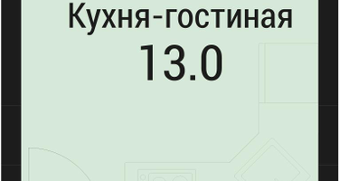 Студия, 19&nbsp;м²