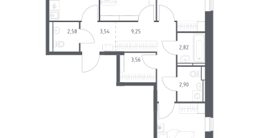 3-к. квартира, 78&nbsp;м²
