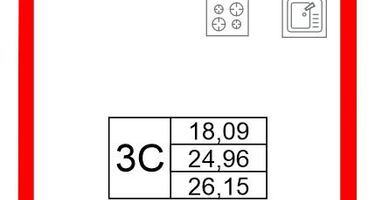 Студия, 24 м²
