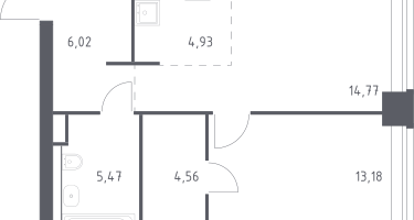 Студия, 48&nbsp;м²