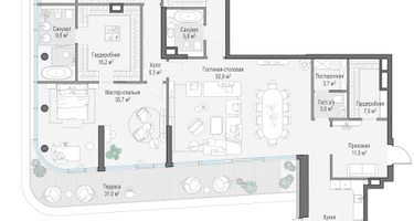 5-к. квартира, 282 м²