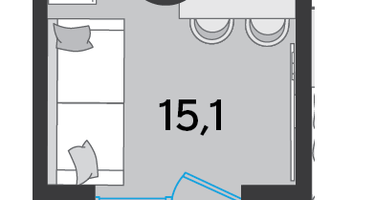 Студия, 22&nbsp;м²