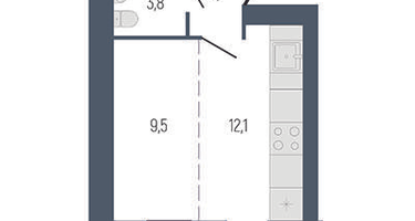 Студия, 30&nbsp;м²