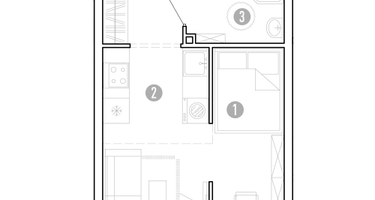 1-к. квартира, 28&nbsp;м²