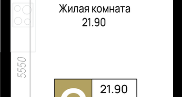 Студия, 32&nbsp;м²