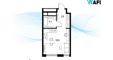 Студия, 28&nbsp;м²