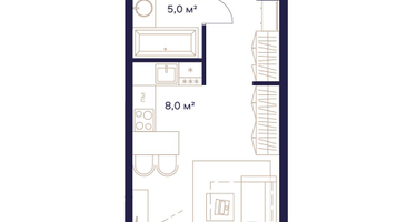 Студия, 31&nbsp;м²