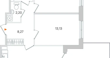 2-к. квартира, 63&nbsp;м²