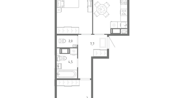 2-к. квартира, 65&nbsp;м²