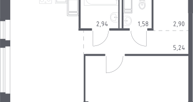 1-к. квартира, 47&nbsp;м²