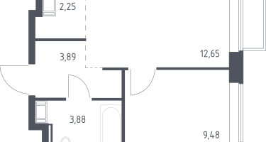 Студия, 31&nbsp;м²