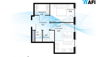 2-к. квартира, 40 м²