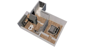 1-к. квартира, 42&nbsp;м²