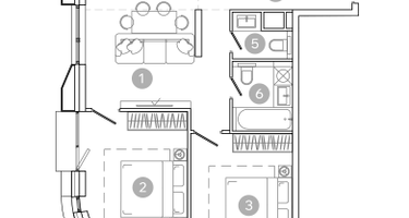 3-к. квартира, 61&nbsp;м²