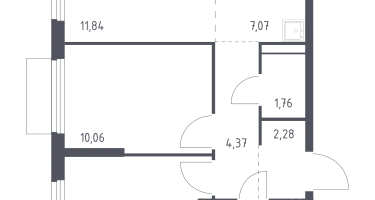 Студия, 52&nbsp;м²