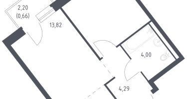 Студия, 35&nbsp;м²