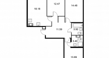 Студия, 79&nbsp;м²