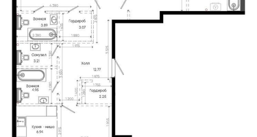 2-к. квартира, 107 м²