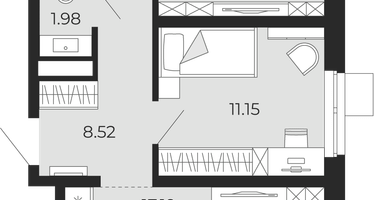 2-к. квартира, 53&nbsp;м²